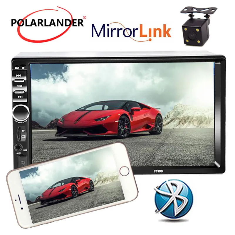 7 Inch Bluetooth 2 Din Mirror Link For Android 7.0 support Rear Camera car Radio Player LCD Touch Screen Car Audio FM 2 din 