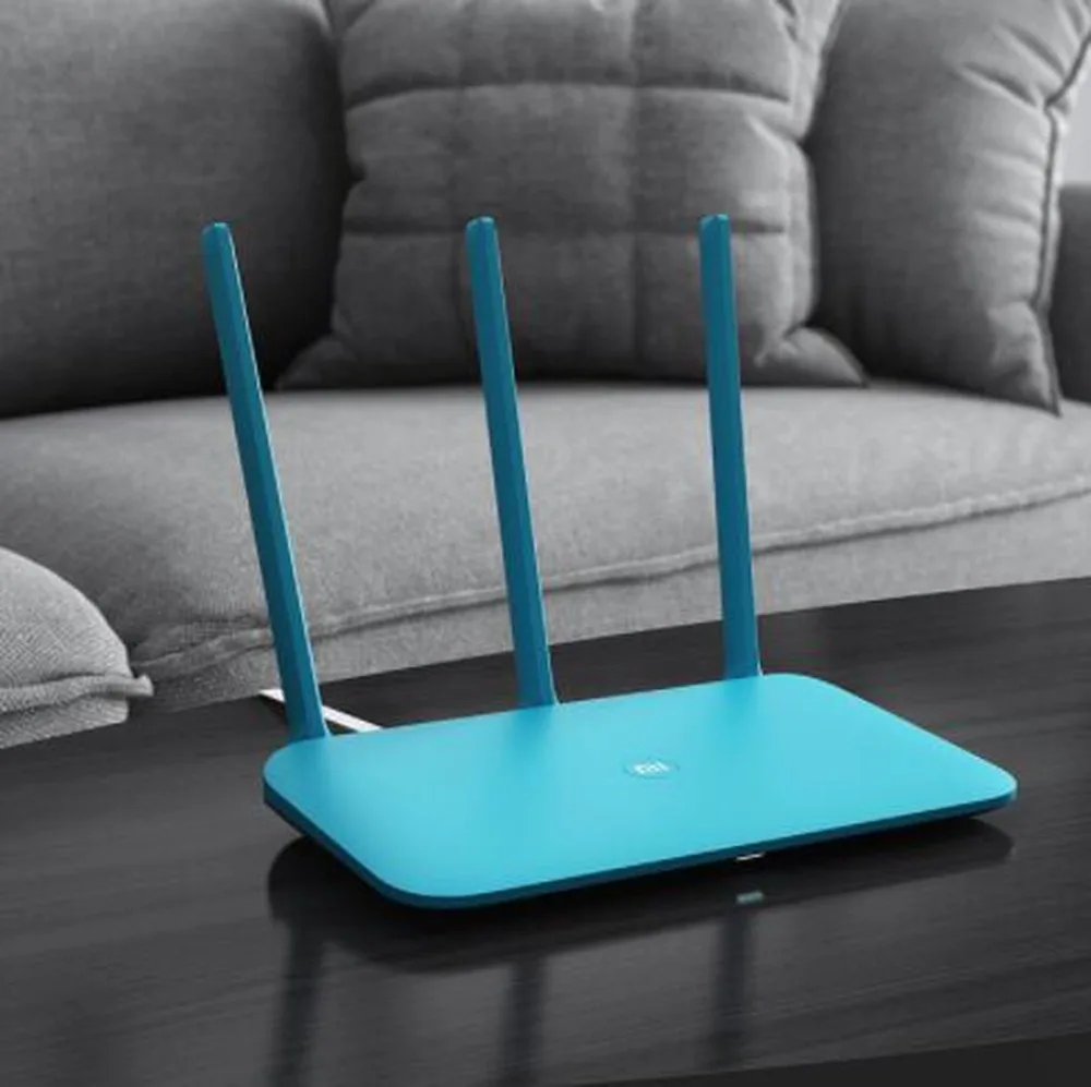 Xiao mi router 4Q 3 ANTENNES, gris Draadloze 2,4G 802.11b/g/n 450 mbps APP control 64 m ROM/RAM Wifi Draadloze Routers