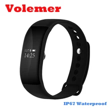 Горячие V66 SmartBand Часы Heart Rate Мониторы браслет Беспроводной IP67 Водонепроницаемый Фитнес трекер Браслет для Android IOS PK ID107