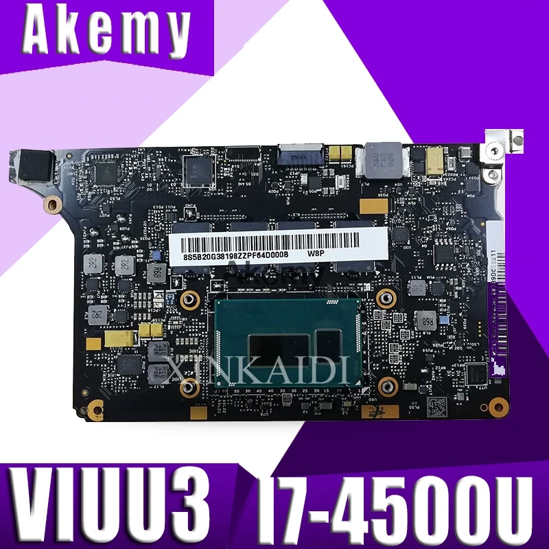 Akemy اللوحة المحمول 5B20G38213 VIUU3 NM-A074 I7-4500/i7-4510U وحدة المعالجة المركزية 8 GB RAM دي originais mothebroard