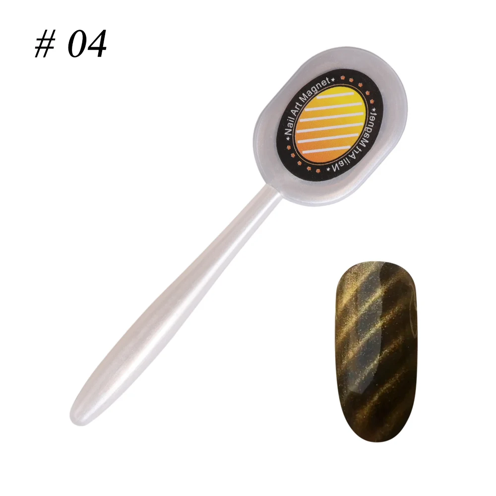 1 шт. двойной головкой кошачий глаз гель магнитная палочка изогнутой линии полосы 3D дизайн для гель для полировки ногтей Дизайн ногтей Декор Магнитная инструменты LA035 - Цвет: 04