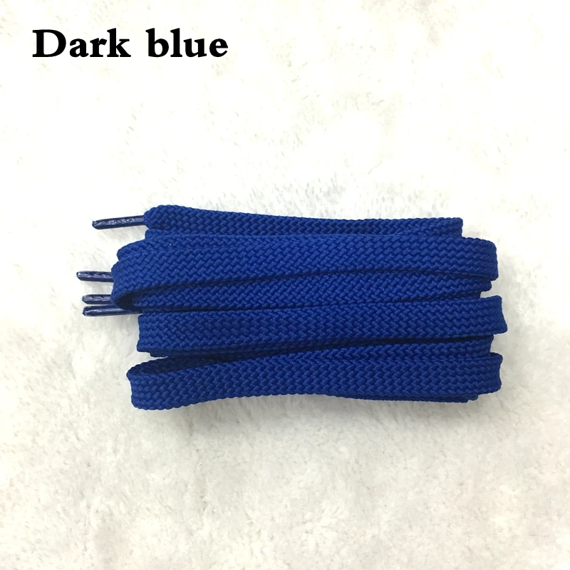 1 пара, 28 цветов, шнурки, классические, плоские, двойные, полые, тканые шнурки, 100 см/120 см/140 см/160 см, Спортивная повседневная обувь, шнурки - Цвет: Dark blue