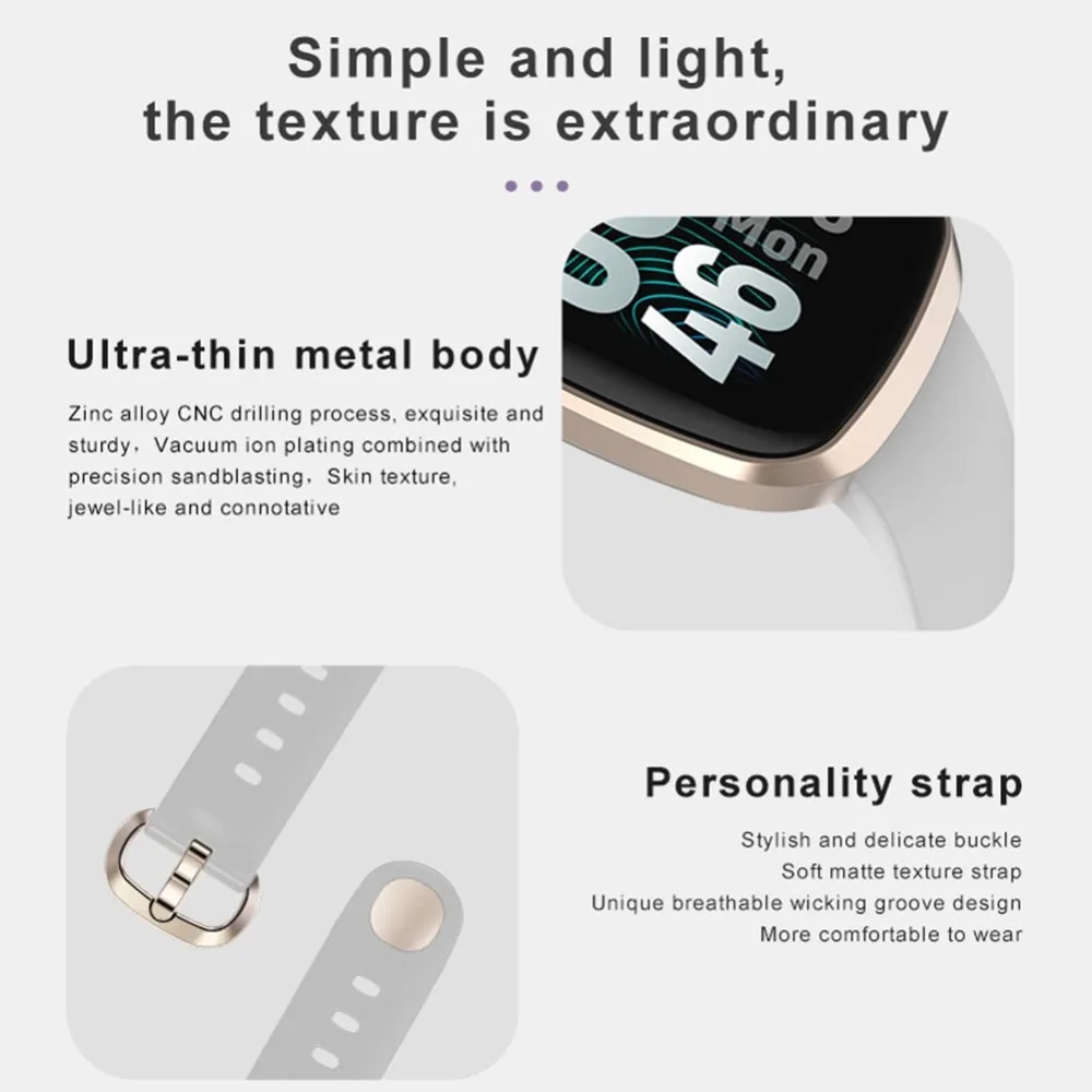 Hangrui GT103 Full Screen Touch Ultra-thin Smart Watch Fitness Tracker Blood Pressure Monitor Heart Rate Waterproof Sports Watch (12)