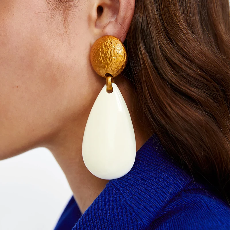 

Best lady Classic Long Statement Drop Dangle Earrings For Women Jewelry Wholesale Punk Style Fashion Drop Earrings Hot Sale