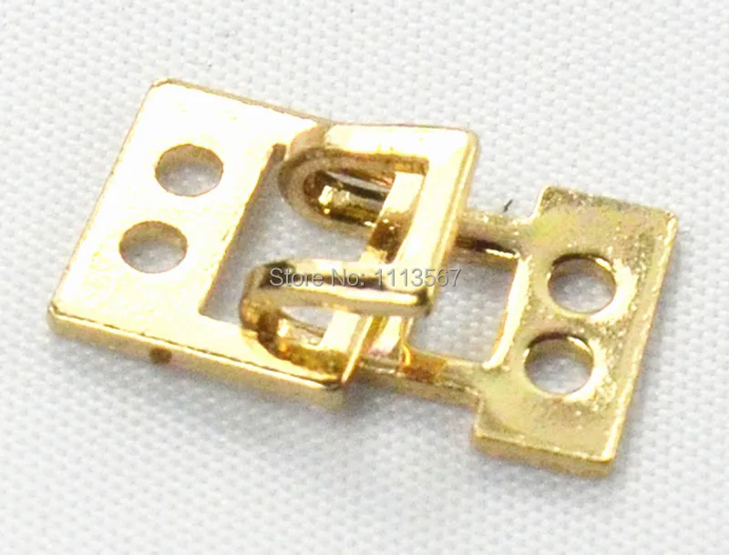 

100pieces Craft Gold Metal Waist Extender Hooks & Eyes Clasps Button Sewing On Garment Button for Clothes Hooks 17mm NK126