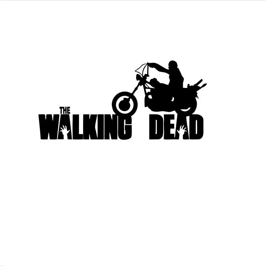 Walking Dead Motorcycle Vinyl Car Laptop Window Wall Decal Sticker