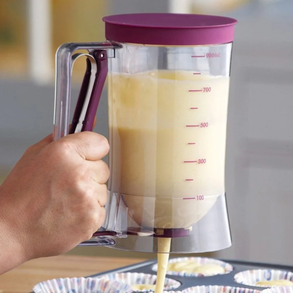 900ml Cup cake batter Measuring Cup Baking Cooking batter dispenser