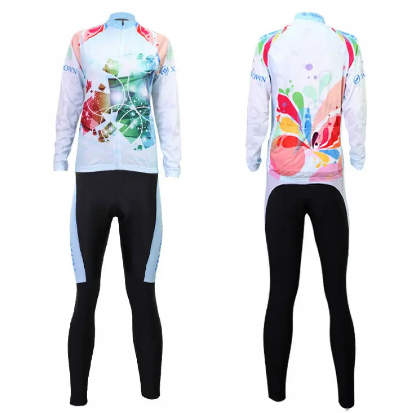 XINTOWN Женская яркая ветрозащитная велосипедная Джерси Зимняя велосипедная одежда(нагрудник) штаны наборы S-XXXXL