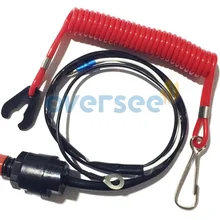 Лодочный мотор 682-82556-00 65W-82575-00 6E9-82575-00 Kill Stop Switch& Safety Tether Lanyard для Yamaha/Tohatsu подвесной