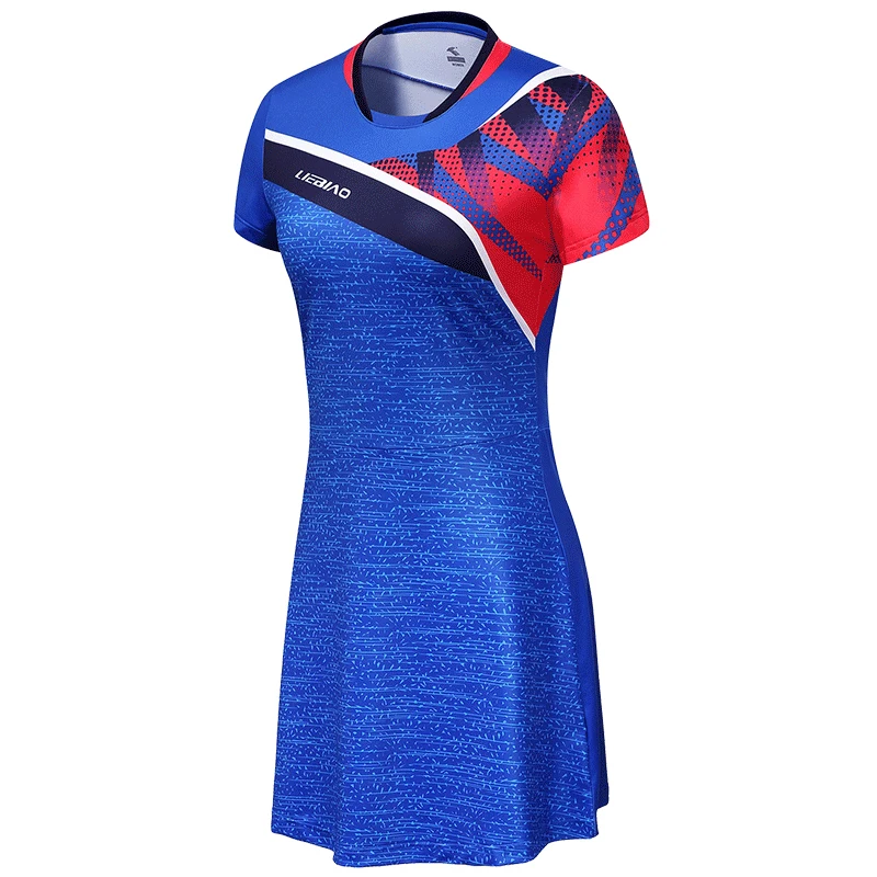 Летняя одежда для бадминтона, теннисное платье, быстросохнущее Короткое женское Спортивное платье