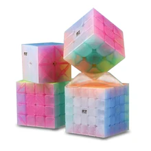 QiYi 2x2 3x3 4x4 5x5 Желейный кубик дизайн скоростной кубик головоломка магический куб база Cubo Magico Развивающие игрушки для детей
