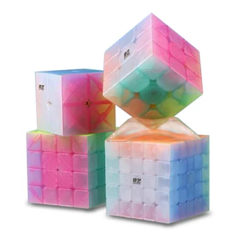 QiYi 2x2 3x3 4x4 5x5 Jelly Cube Design Speed Cube Puzzle Magic Cube Base Cubo Magico Educational Toys For Children 1