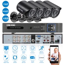 OWSOO 8CH 1080N сетевой видеорегистратор P2P 4 шт. 720P 1500TVL наружная AHD камера система домашней безопасности комплект видеонаблюдения ночное видение