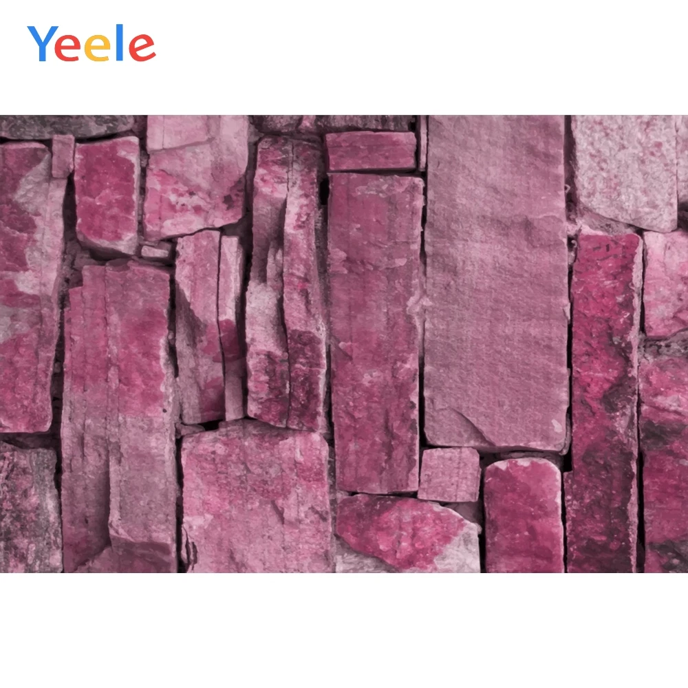 

Yeele Wallpaper Red Bricks & Stones Retro Randomly Photography Backdrops Personalized Photographic Backgrounds For Photo Studio