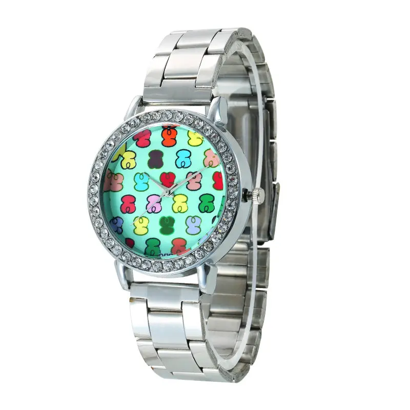 

2018 Hot brand Women Watches women's Rhinestone Bracelet Stainless Steel Analog quartz watch dress fashion watch reloj mujer
