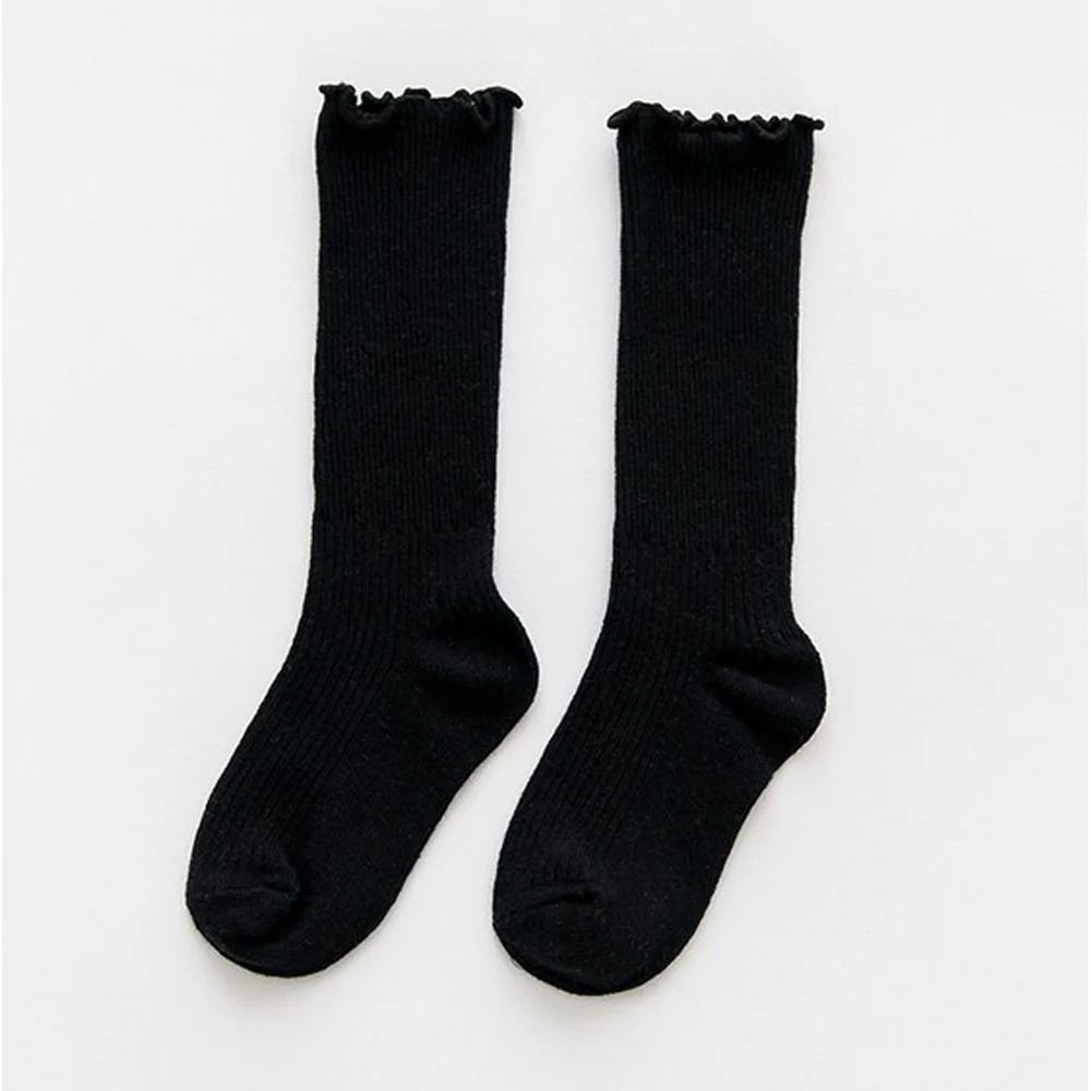 

Cute Girl Kids Knee Cotton Solid Color Baby Toddler Leg Warm High Socks
