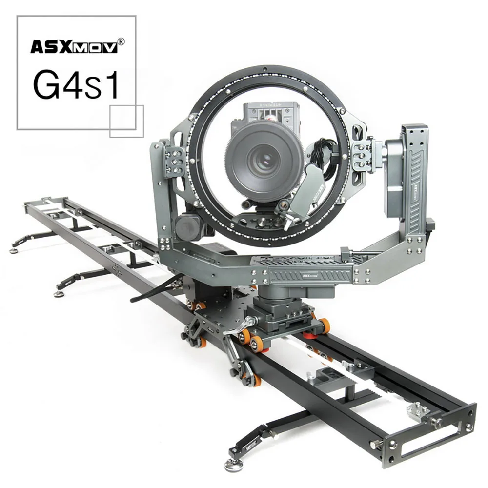 ASXMOV G4S Алюминиевый сплав Многофункциональный dslr трек слайдер 3D Головка гладкая механизированная камера Долли слайдер для кинофильма оборудование