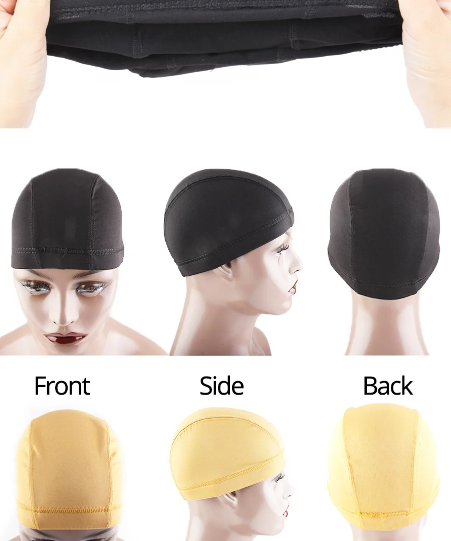 Alileader парик кепки s для изготовления парик блондинка кепки s прочный купол ткань эластичная лента сцепление коричневый, черный 1 шт
