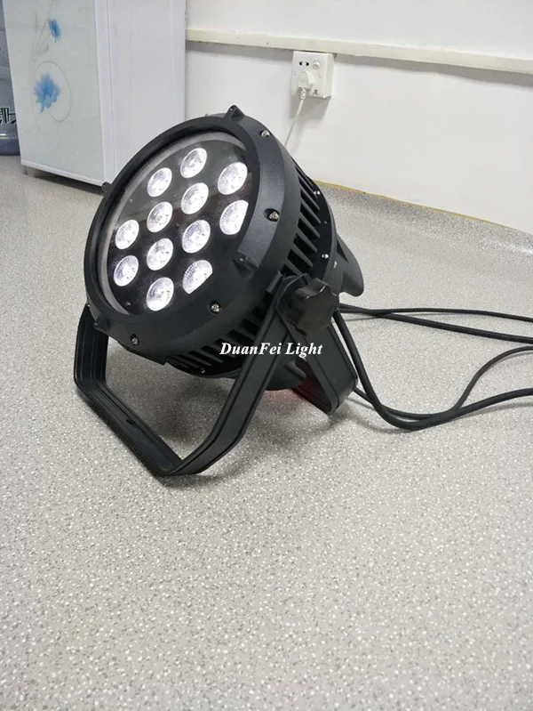 2 лампы Водонепроницаемый светодиодный par can 6in1 12x18w ip65 прожектор RGBWA uv сценическое