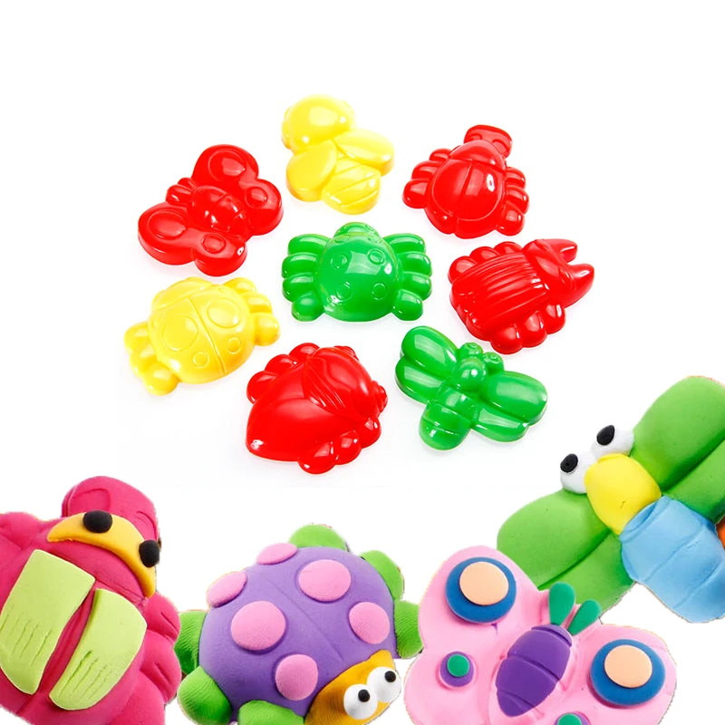

Sand Model Tool Toys Creative 3D Plasticine Tools Playdough Set Clay Moulds Deluxe Set, Learning Education Toys Insect butterfy