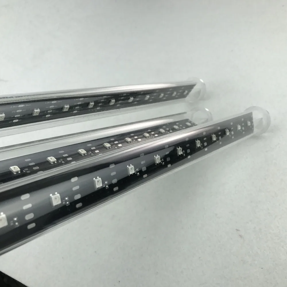 30 мм DC12V Адресуемая 2 м длинная 3D SK6812 RGB лампа трубка Метеор 128 шт. светодиодов/64