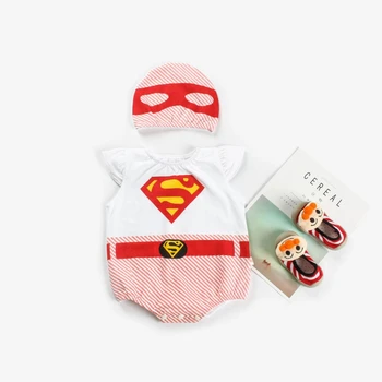 

Infant Baby Cartoon Anime Tiger Rompers Clothes Newborn Boy Girl Sleeveless Jumpsuit with Hat 2pcs Summer Outfit Set