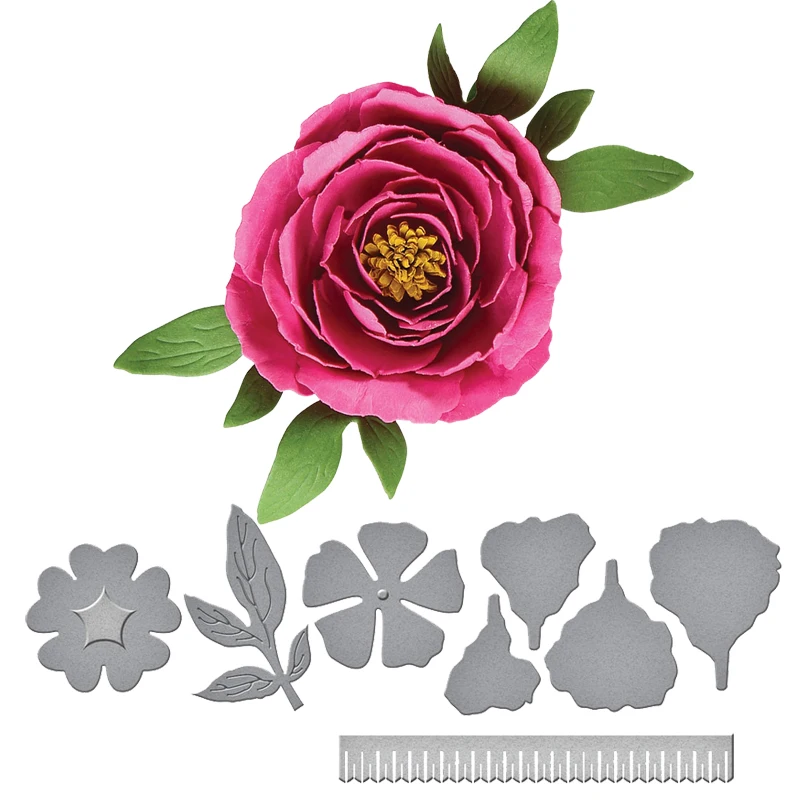 

Flower Heart Leaves Metal Cutting Dies For DIY Scrapbooking Photo Album Paper Card Decorative Craft Embossing Die Cutting New