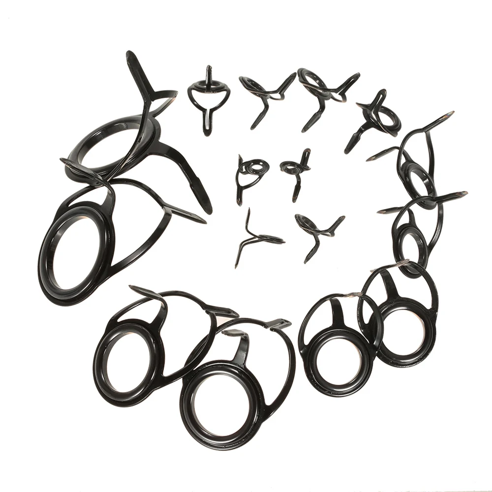 75Pcs Fishing Rod Guide Set Stainless Steel 6 30 Spinning Rod Guide