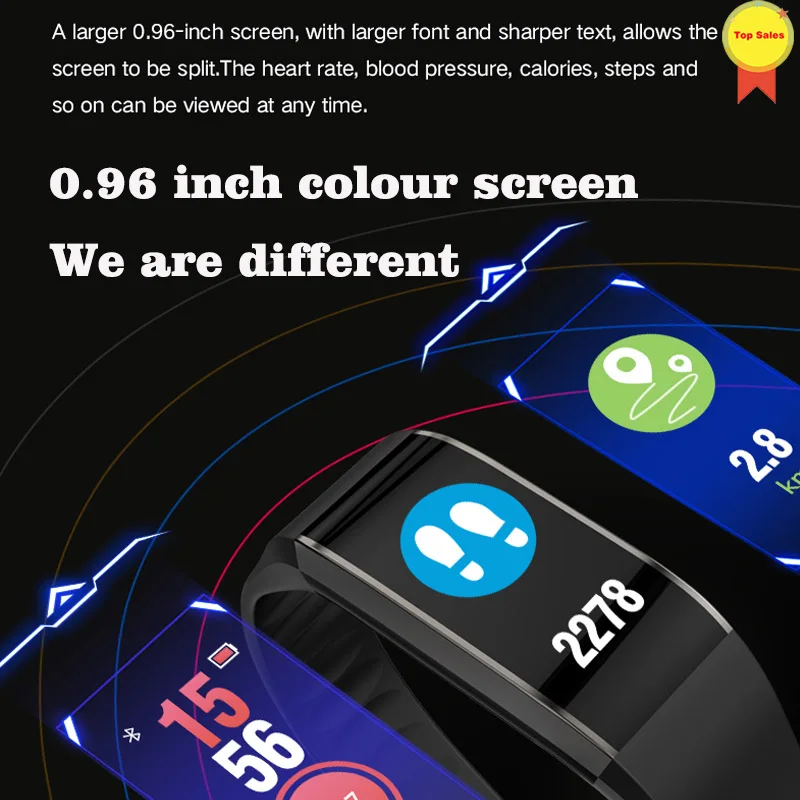 Smart Band Blood Pressure Smart watch band Heart Rate Monitor Sport Fitness Tracker IP67 Waterproof Smart Wristband Watches men 