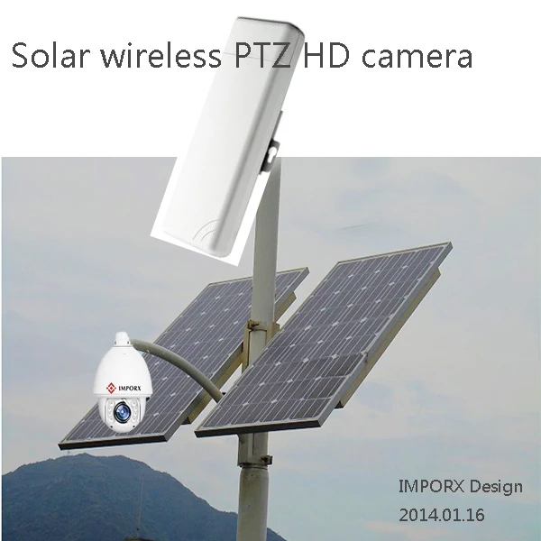 

YUNCH 2015NEW 200W solar wireless camera distance 3KM Support SD 16G and Autotracking and wiper