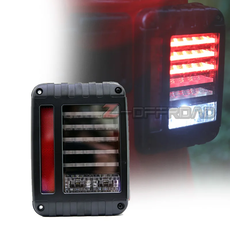 

Offroad Tail Lights with Running Light,Reserve,Brake,Turn Signal Lamps Taillights Replacement For Jeep Wrangler JK 2007~2016