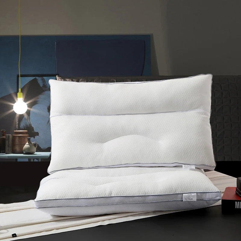 Double sided pillow; Washed cotton fabric; Polyester fiber filling; 48