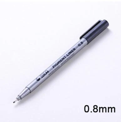 Fineliner STA водонепроницаемые маркерные ручки на водной основе художественные карандаши для рисования школьные офисные канцелярские принадлежности 04301 - Цвет: 0.8mm