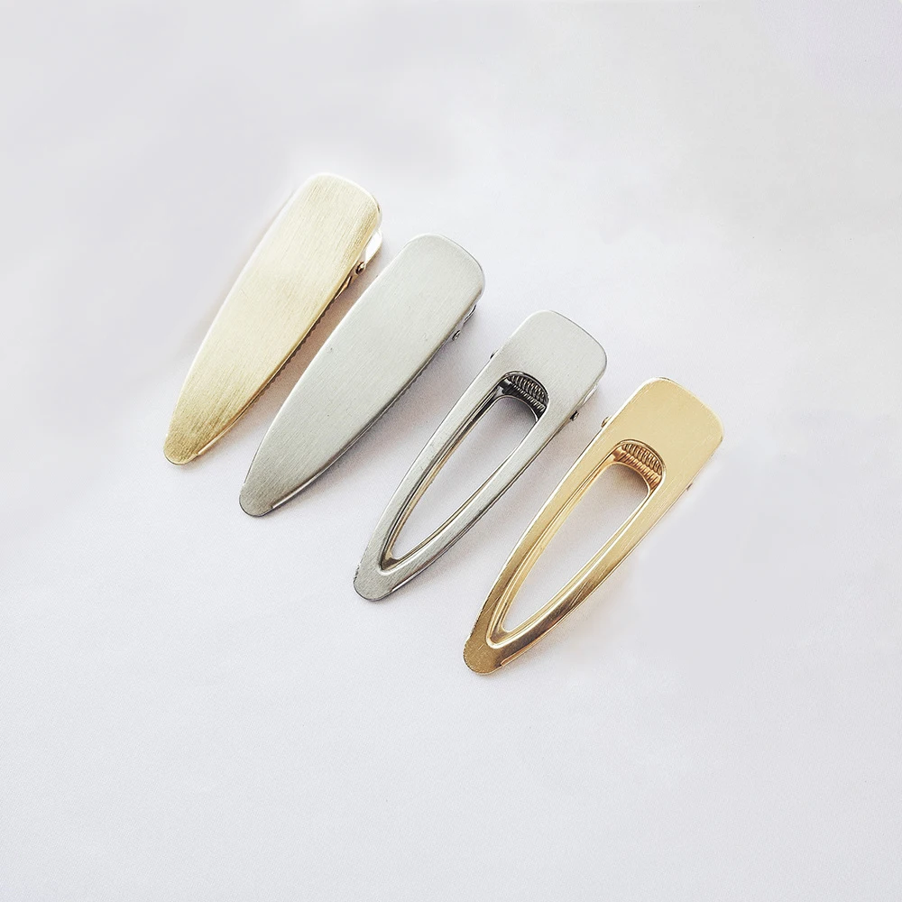 

Hot Sale Headwear Geometric Alloy Hair Clip Women Fashion Triangle Hair Styling Tool Solid Gold Sliver Hairpins