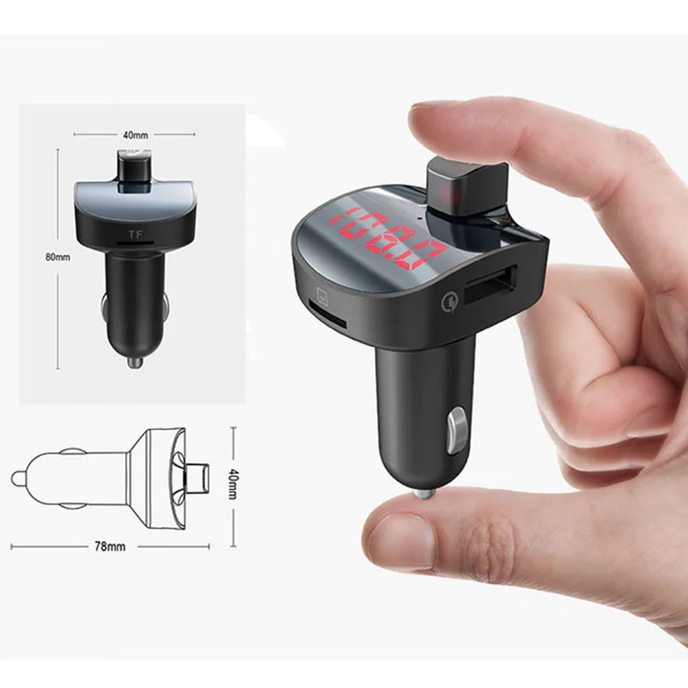 Bluetooth Aux Speakerphone Car Kit Car Fm Transmitter Radio FM Modulator Handsfree Music Car MP3 USB Player For Smartphone