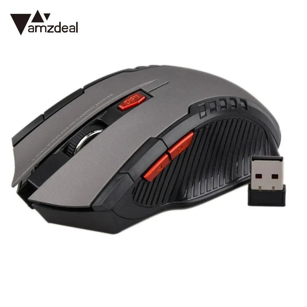 Kopen AMZDEAL 3 Kleuren Optische 2.4 GHz Mini Draagbare Draadloze Optische Gaming Muis Muizen Professionele Gamer Muis Voor PC Laptop