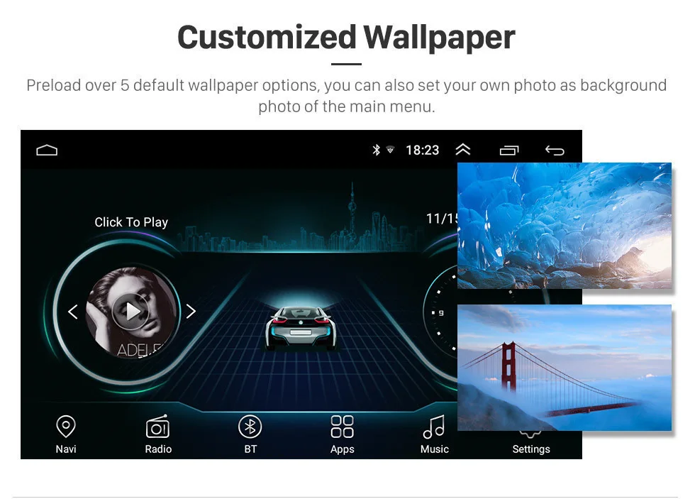 Seicane 2Din Android 8,1 9 дюймов gps головное устройство Bluetooth автомобиля радио для Фольксваген мужские поло 2012 2013 2014 2015 мультимедийный плеер