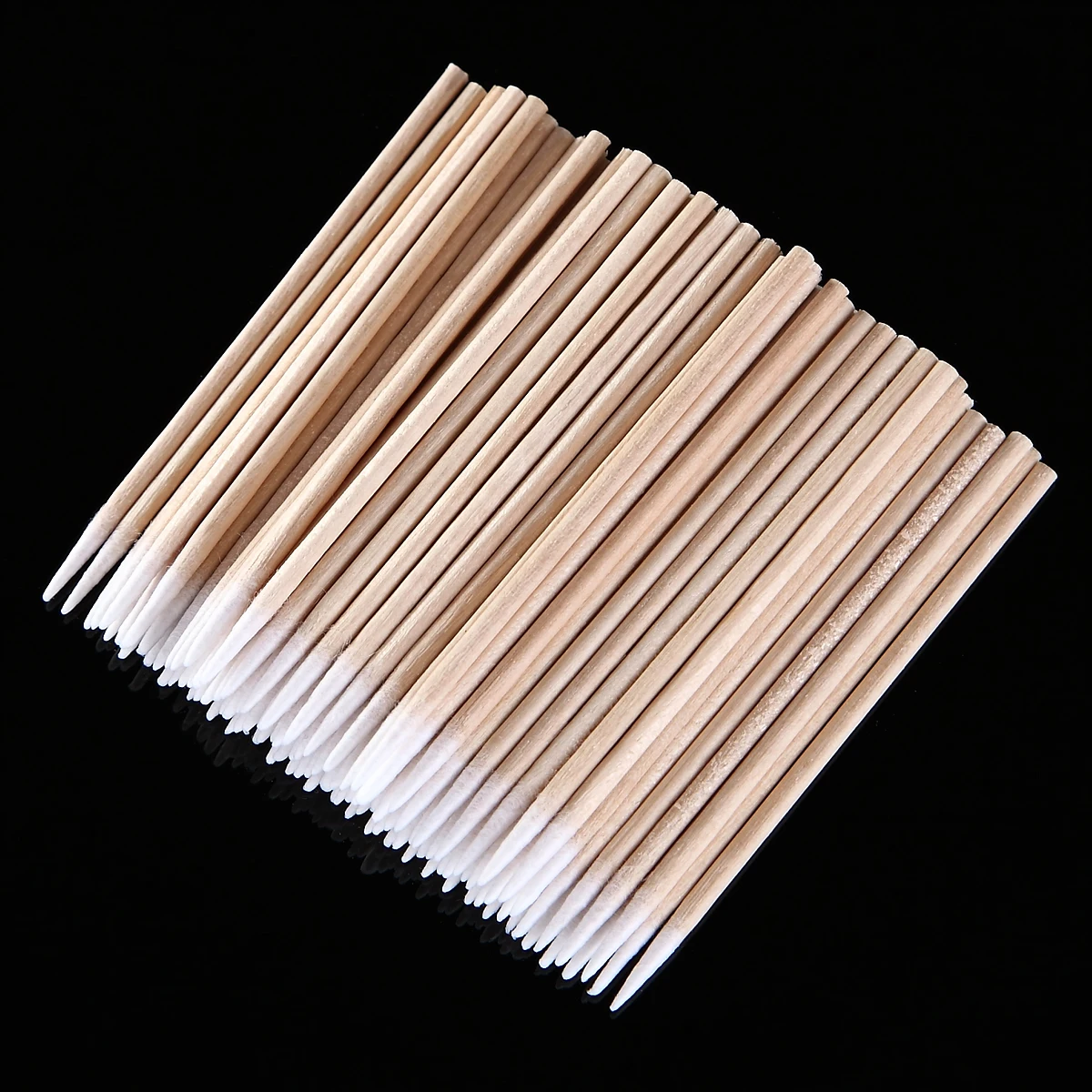 

100 Pcs/lot Pointed Wood Cotton Head Tattoo Sticks Dedicated Clean Cotton Swab Stick for Pro Eyebrow Lip tattoo Beauty Makeup