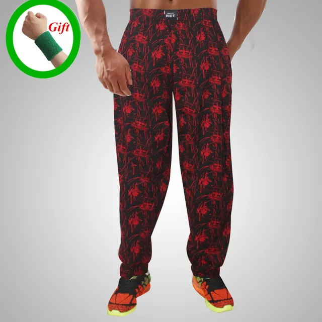 Buy Men Bodybuilding Baggy Pants High Elastic Cotton