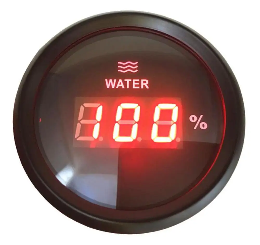 1pc 52mm Digital Waterproof Water Level Gauges 9 32v 0 190ohm Water Level Meters with Backlight