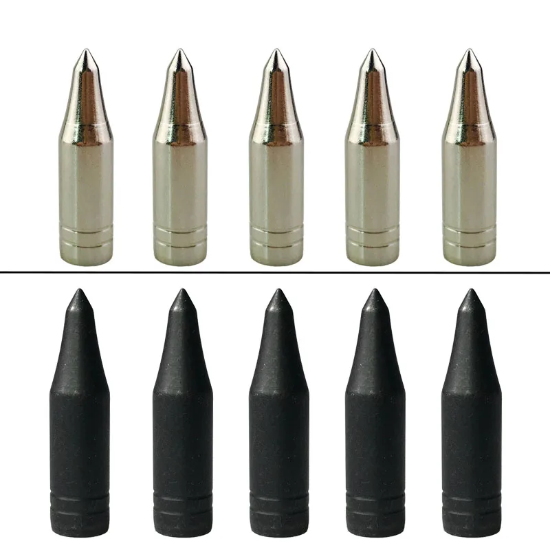 Kaufen 24 50 stücke Bogenschießen Ziel Pfeilspitze Fit 8mm Pfeil Welle Pfeil Spitze Punkt Broadhead Verbindung Recurve Bogen Jagd Verrußung zubehör