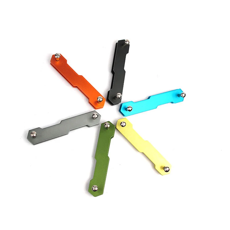 

Diy Car Key Holder Aluminum Keychain Flexible Key Holder Clip Luxury Aluminum Key Holder Clip Edc Keys Organizer Folder