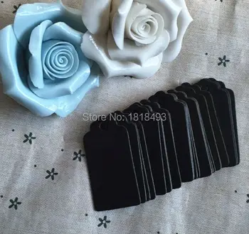 

Free shipping 1000 pcs a lot blank 350 gsm black paper tag 2x4cm/baking price tag/jewelry price tag/gift packing tag/labels