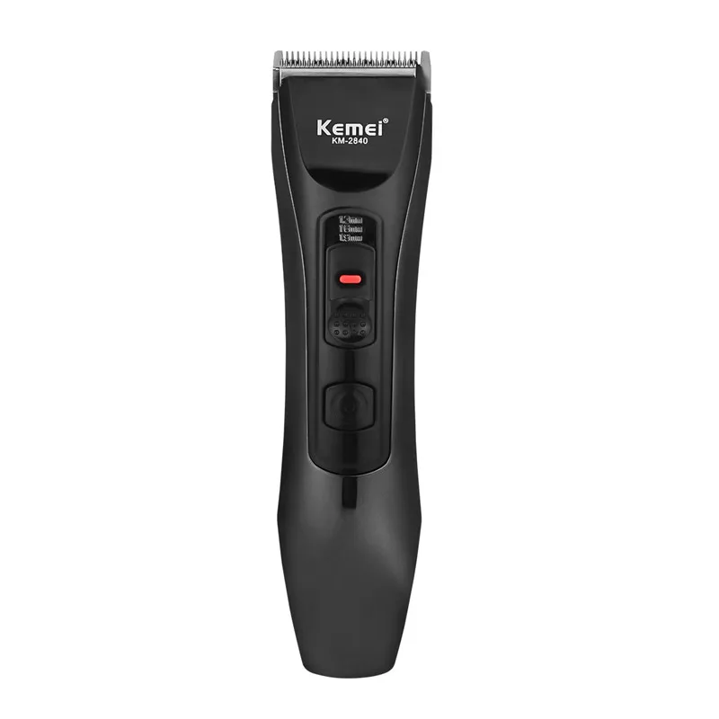 Профессиональная машинка для стрижки волос Kemei перезаряжаемый триммер для удаления волос набор электробритва триммер для бороды машинка для стрижки волос Бритва 45 - Цвет: Черный