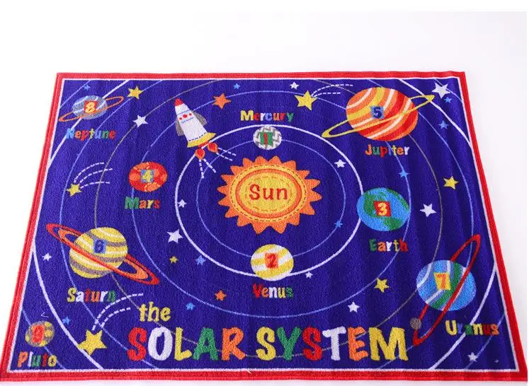 Permainan anak karpet merangkak pad planet di tata surya