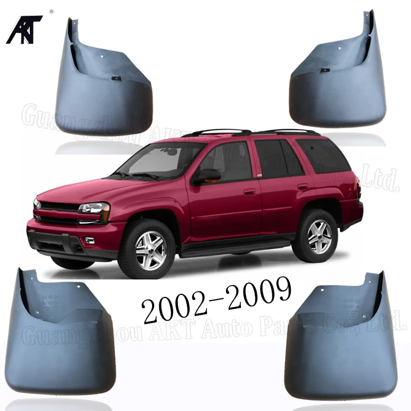 Новые 4 шт Брызговики для 2002-2009 Chevrolet Trailblazer передние и задние Автомобильные Брызговики литые брызговики