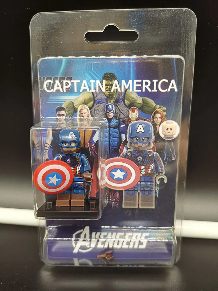 

Single Sale Compatible LegoINGlys Super Heroes Avengers 4 Figures Endgame CAITAIN AMERICA Bricks Building Blocks Toys Boys Gift