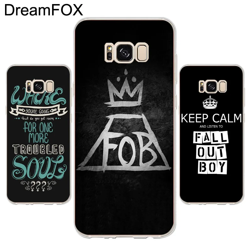 DREAMFOX K085 fall out boy Мягкий ТПУ силиконовый чехол для samsung Galaxy Note S 6 7 8 9 Edge Plus Grand Prime |