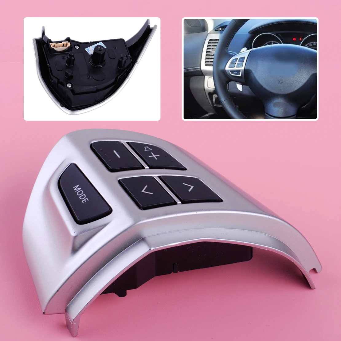 

DWCX Steering Wheel Volume Sound Button 8701A087 Car Interior Moulding Fit for MITSUBISHI LANCER OUTLANDER ASX 2007 2008-2011