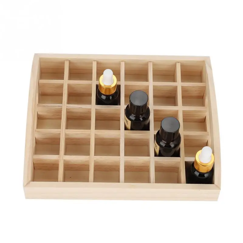 66 бутылок деревянная Эфирная коробка для масел двухслойный деревянный ящик держатель бутылки для ароматерапии Органайзер Коробка Чехол держатель